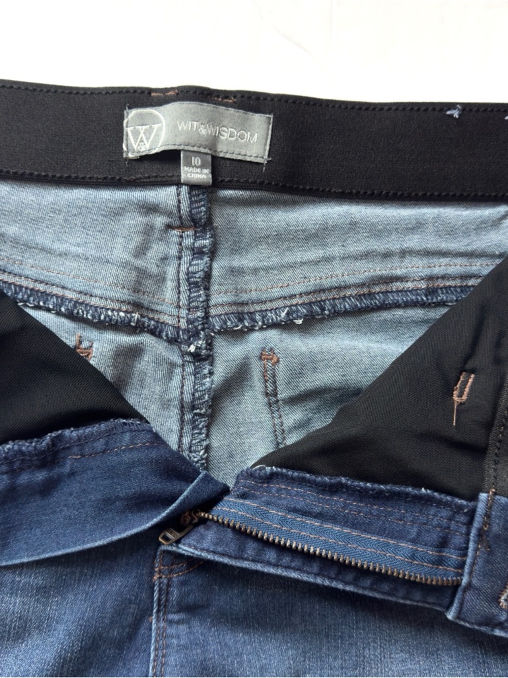 Wit & Wisdom Dark Blue Boot Cut Jeans - Picture 6 of 12